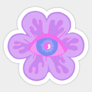 Daizy- trippy eye flower Sticker